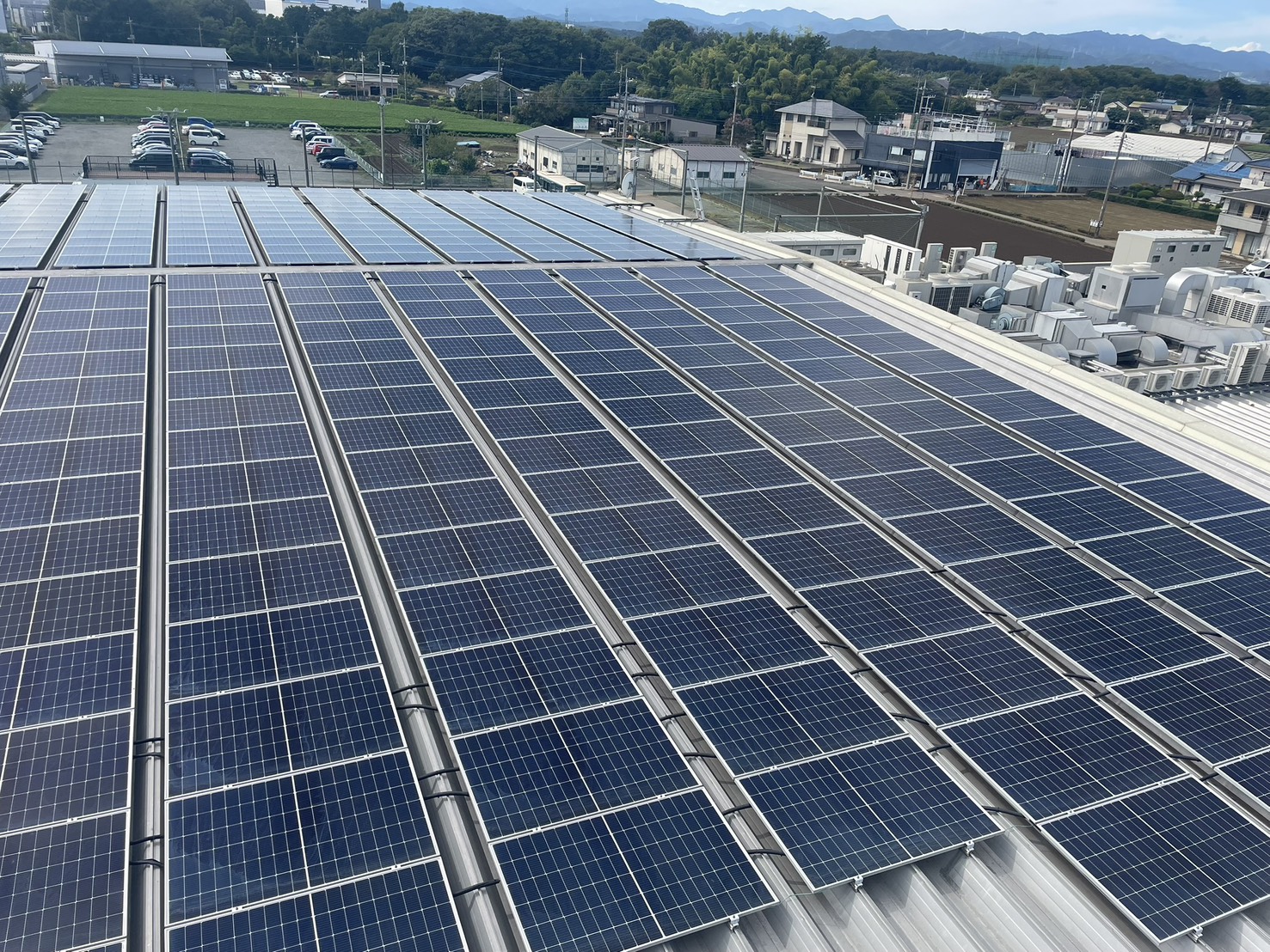 【パネル清掃】埼玉県屋根のせ